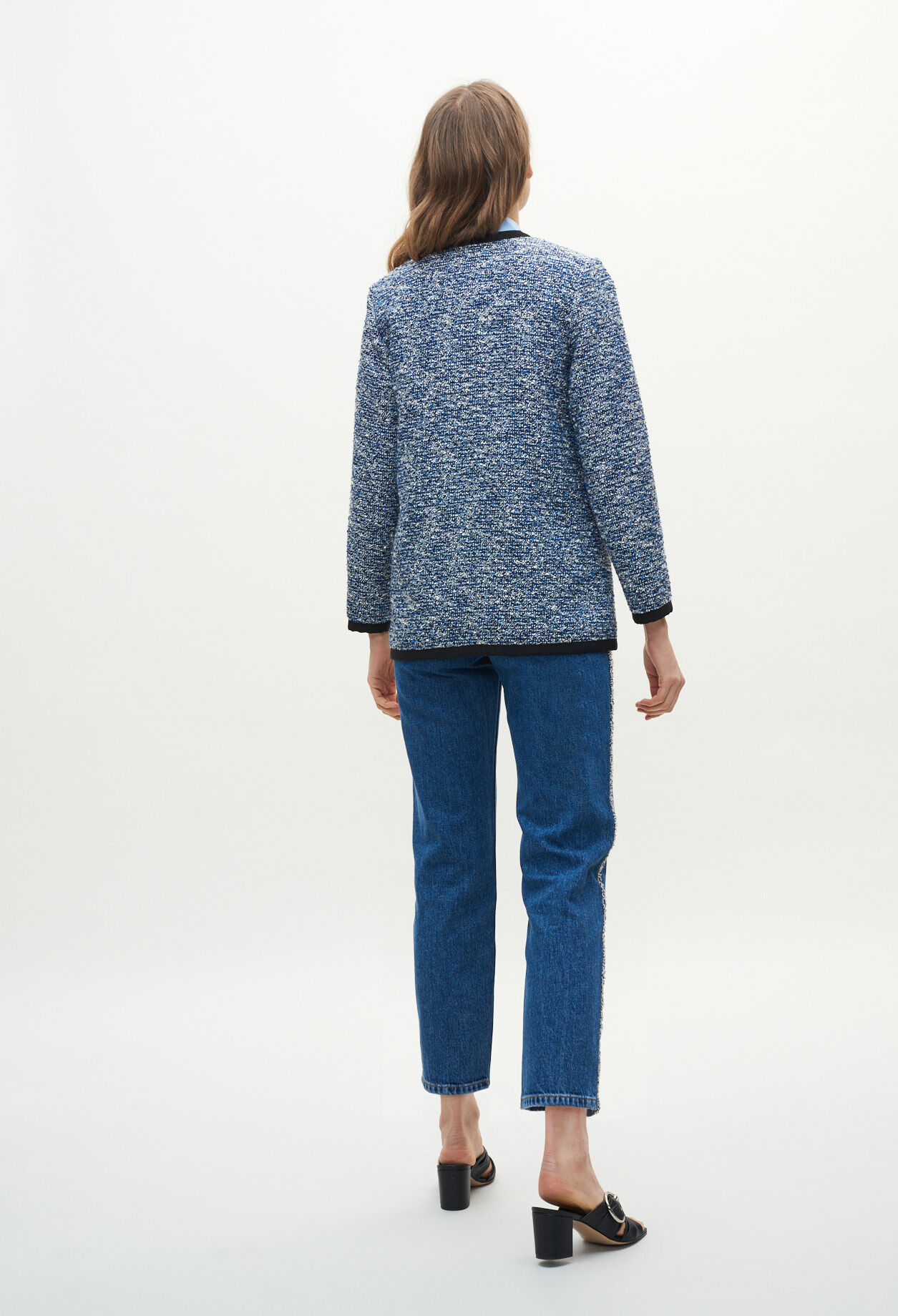 Tweed jacket with braids Tweed jacket with braids