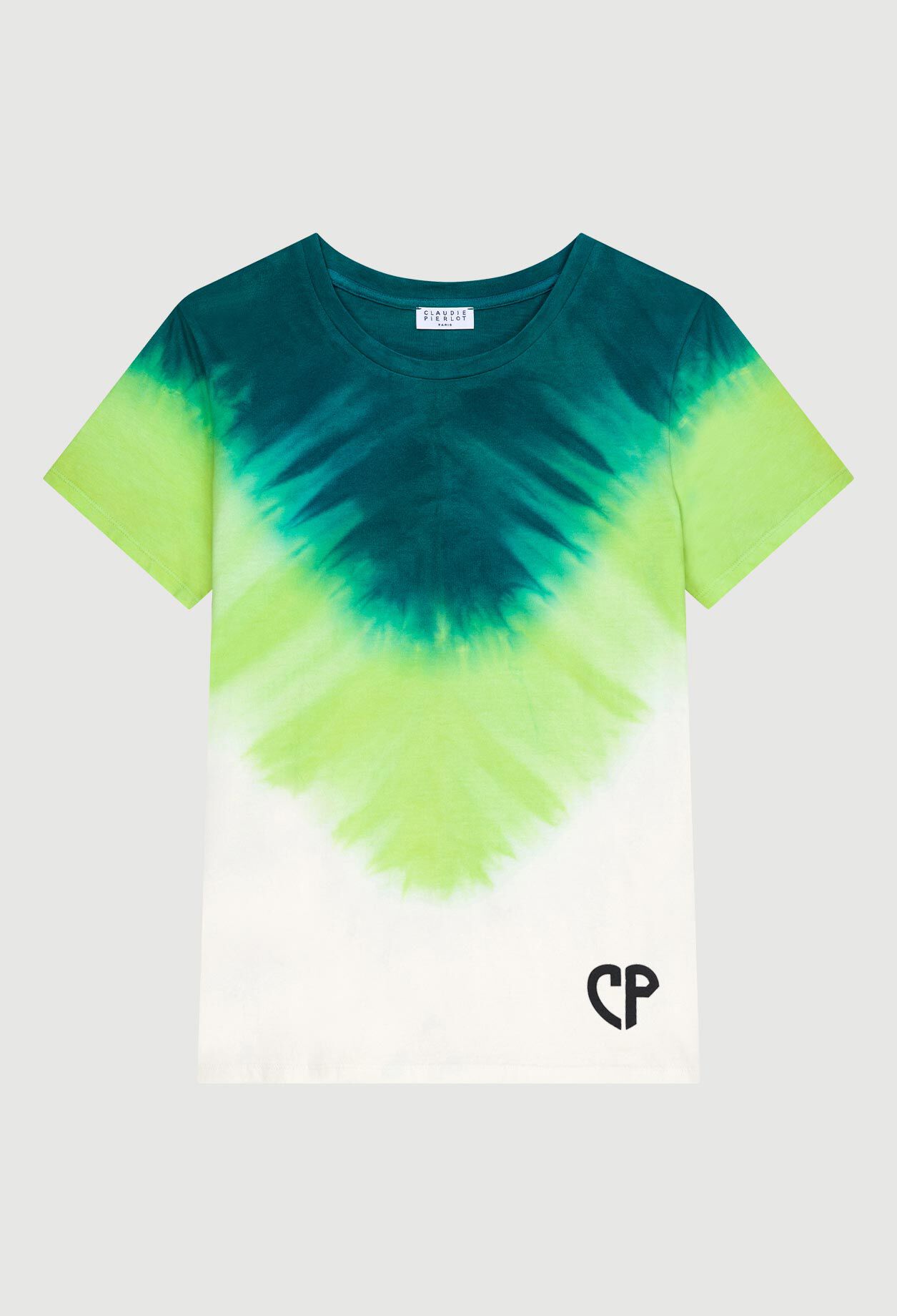 Geometric tie & dye T-shirt