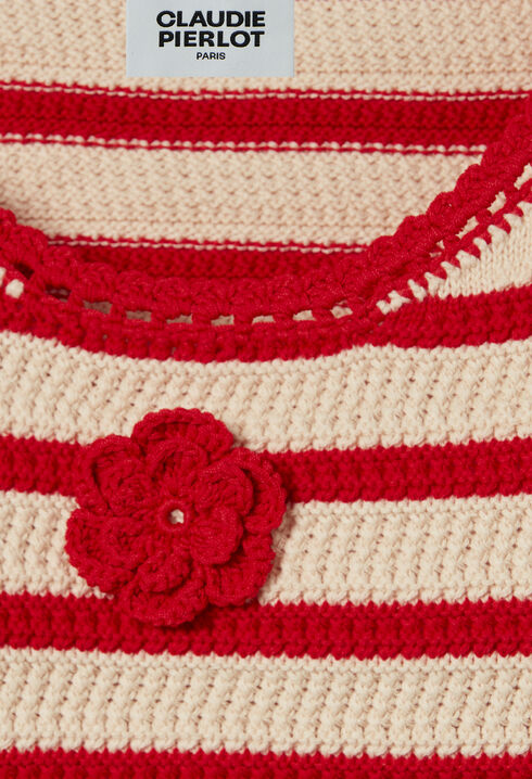 Striped Crochet Top