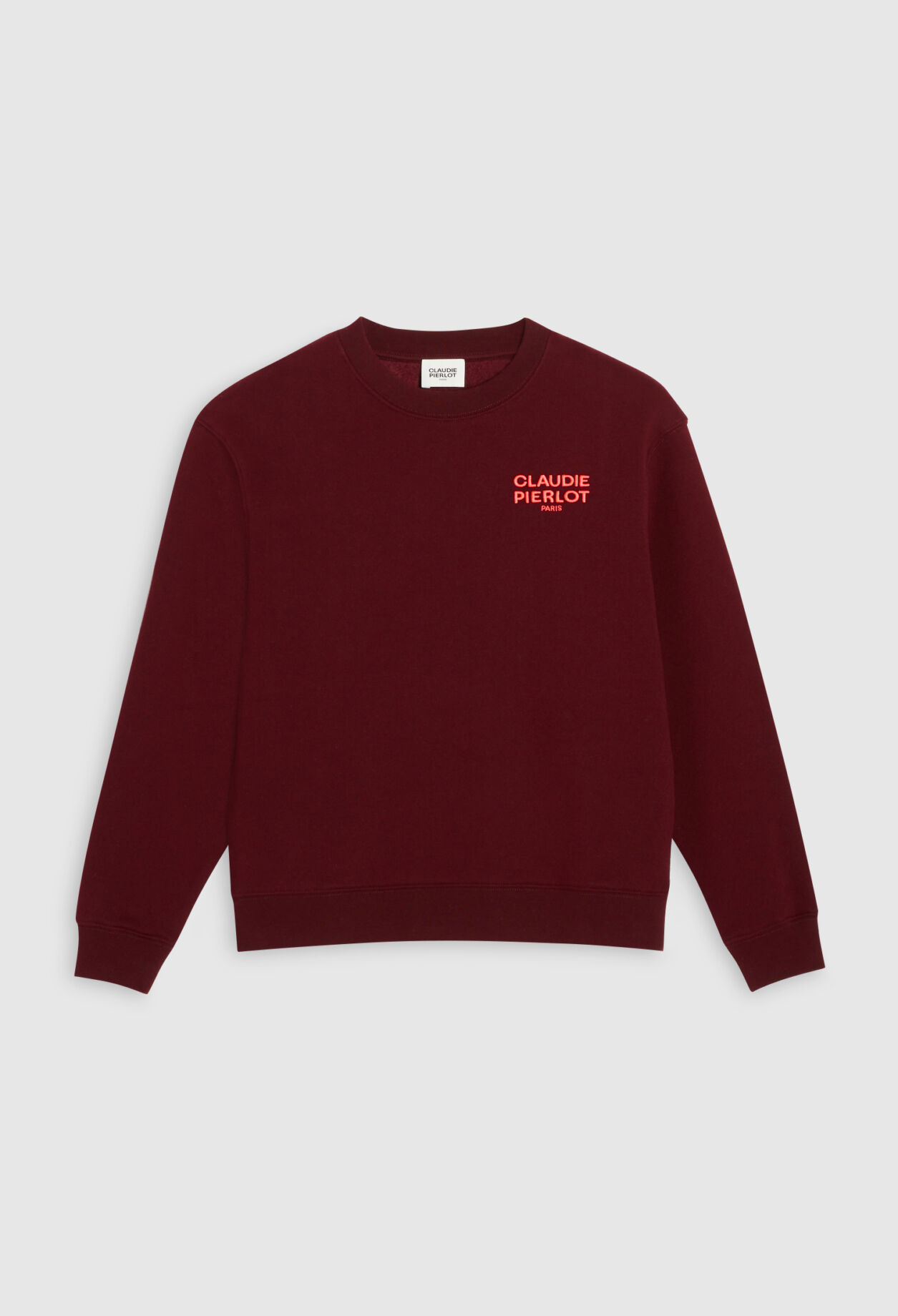 Sweatshirt bordeaux avec logo