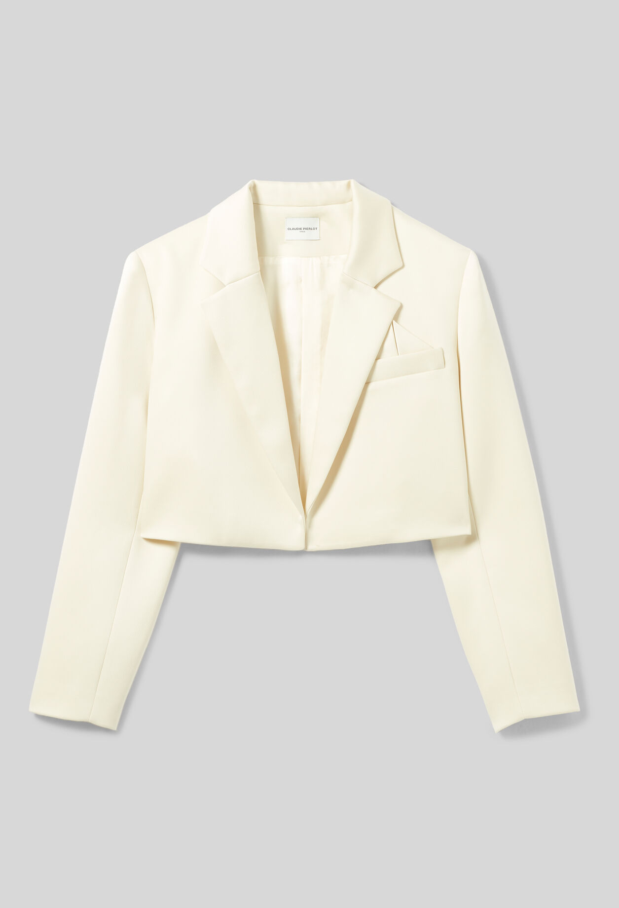 Tailored satin jacket
