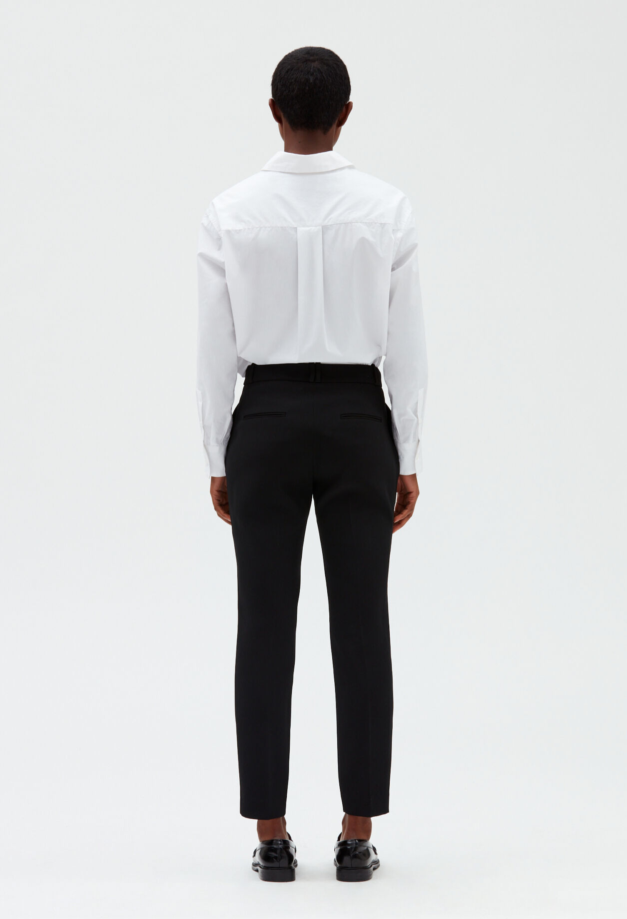 Plain coloured tailored trousers