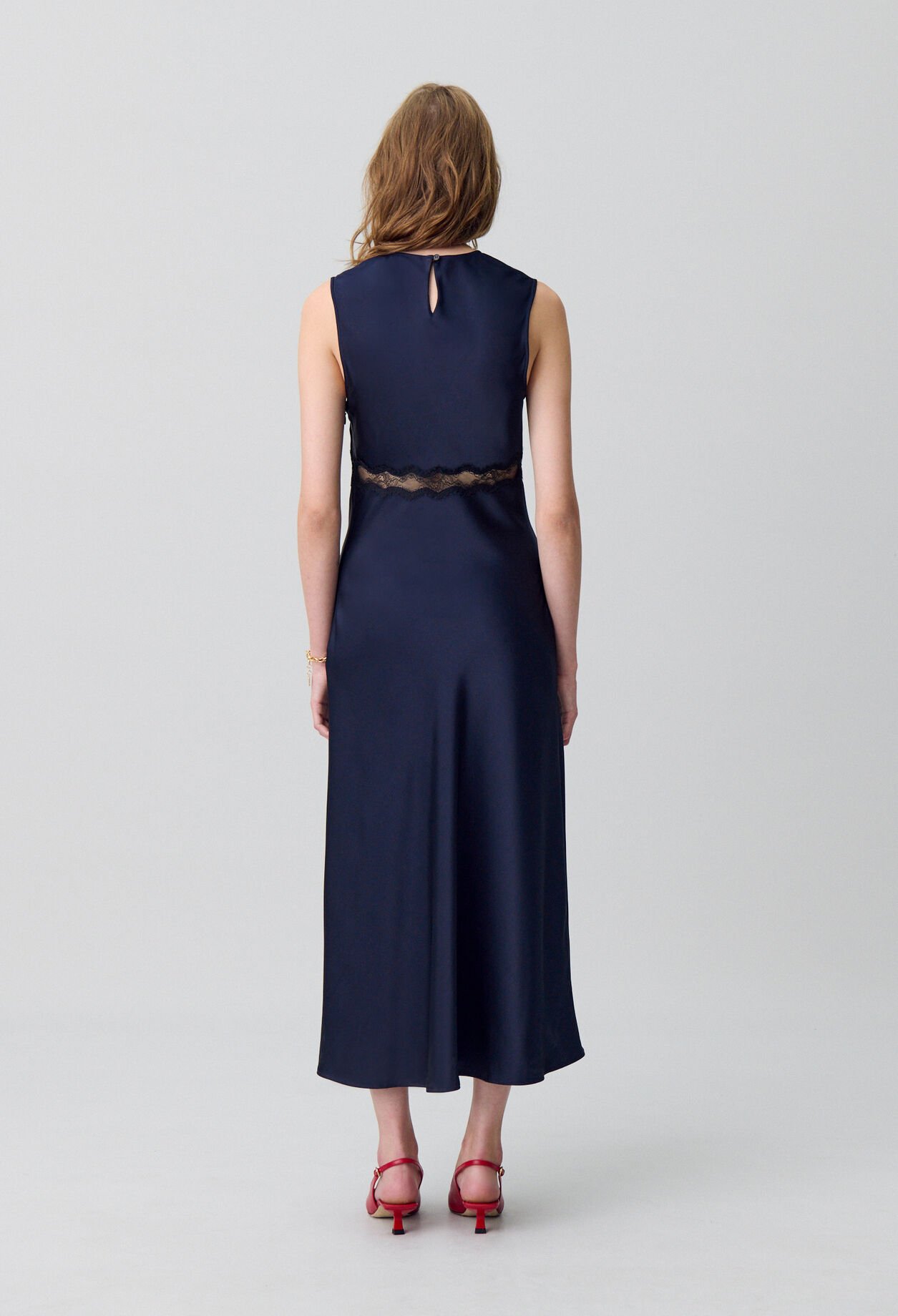 Long satin and lace dress Long satin and lace dress