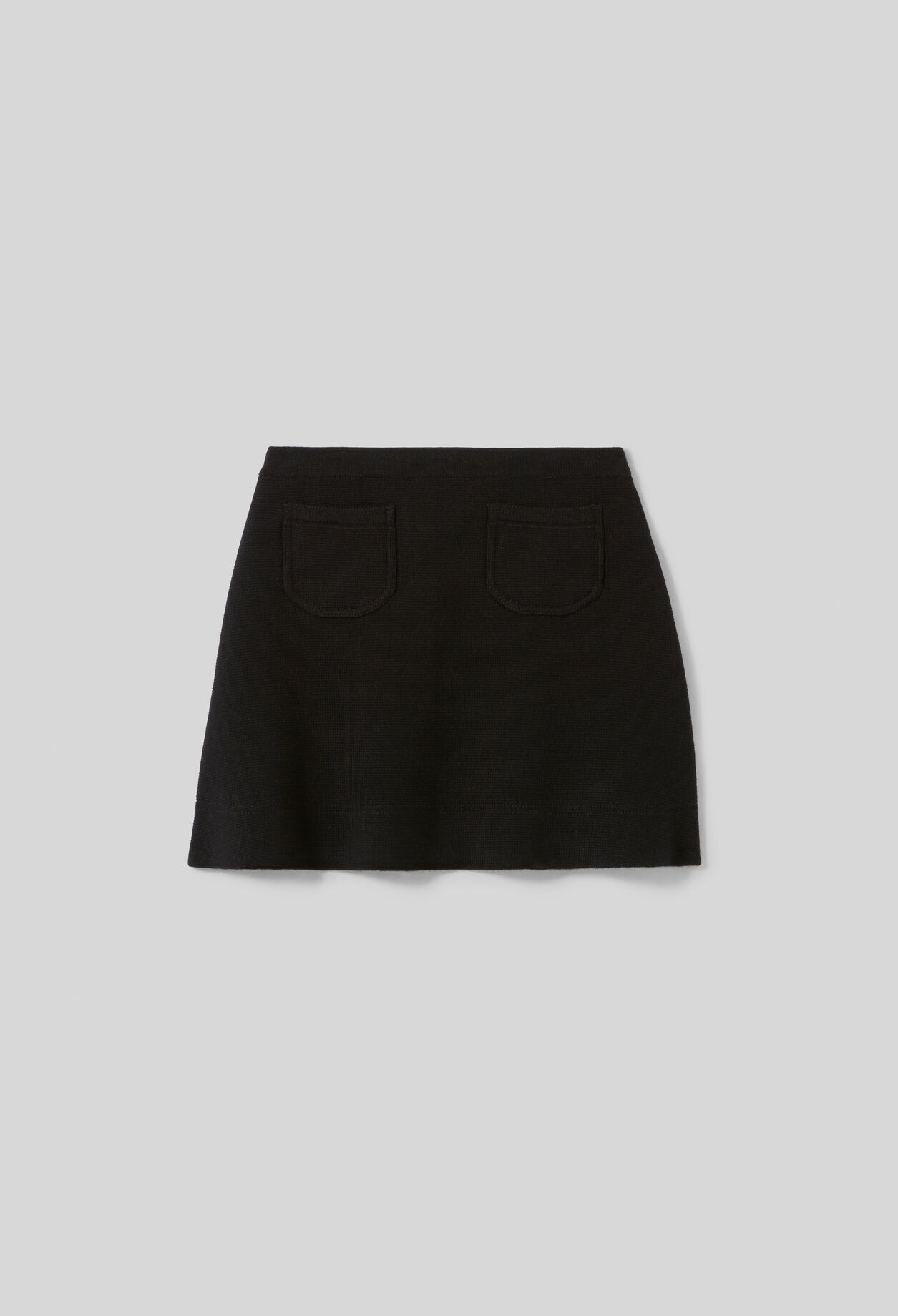 Short A-line Knit Skirt