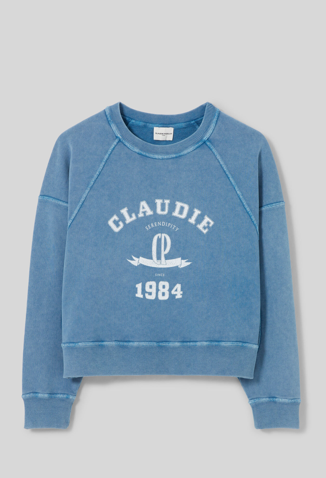 Washed cotton sweatshirt Washed cotton sweatshirt
