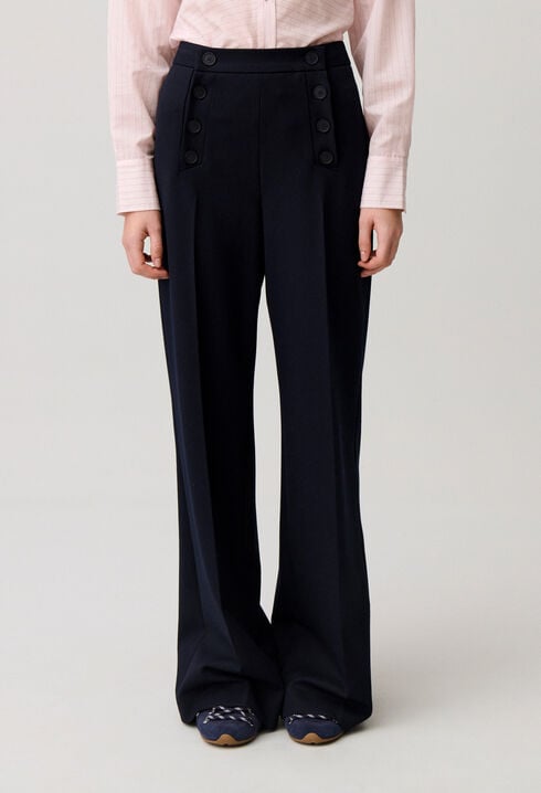 Flared sailor trousers
