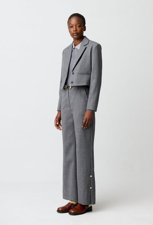 Virgin wool trousers