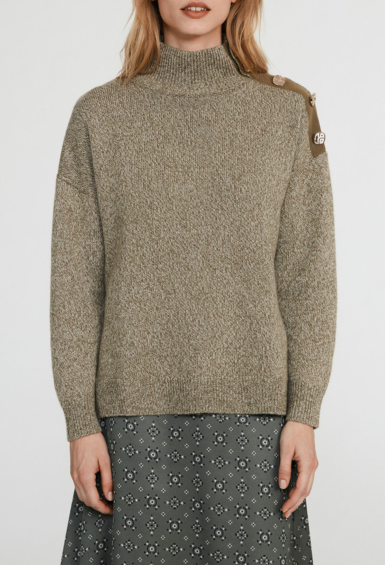 Oversize sweater in wool