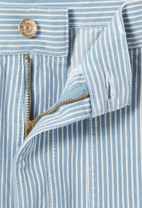 Wide-leg Faded Jeans