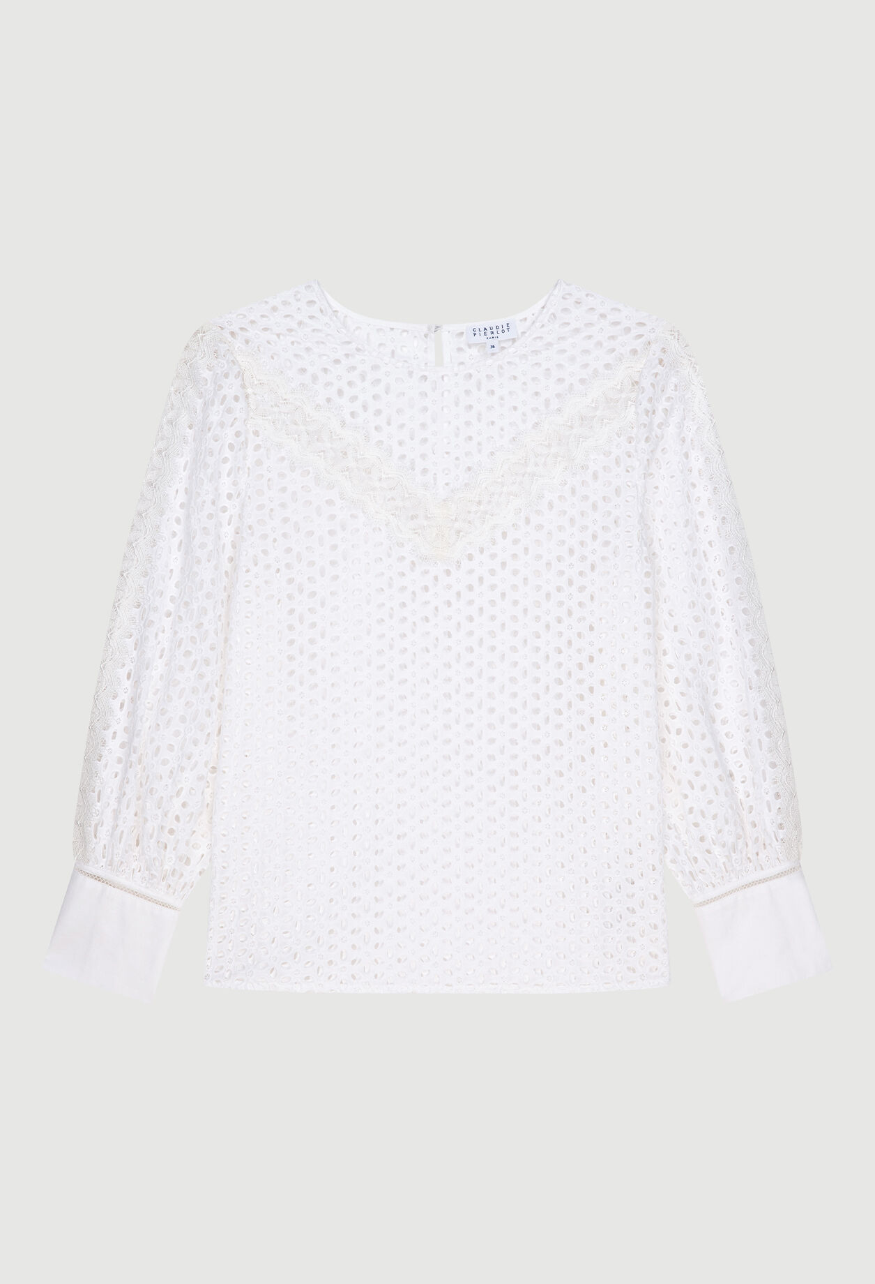 White openwork top