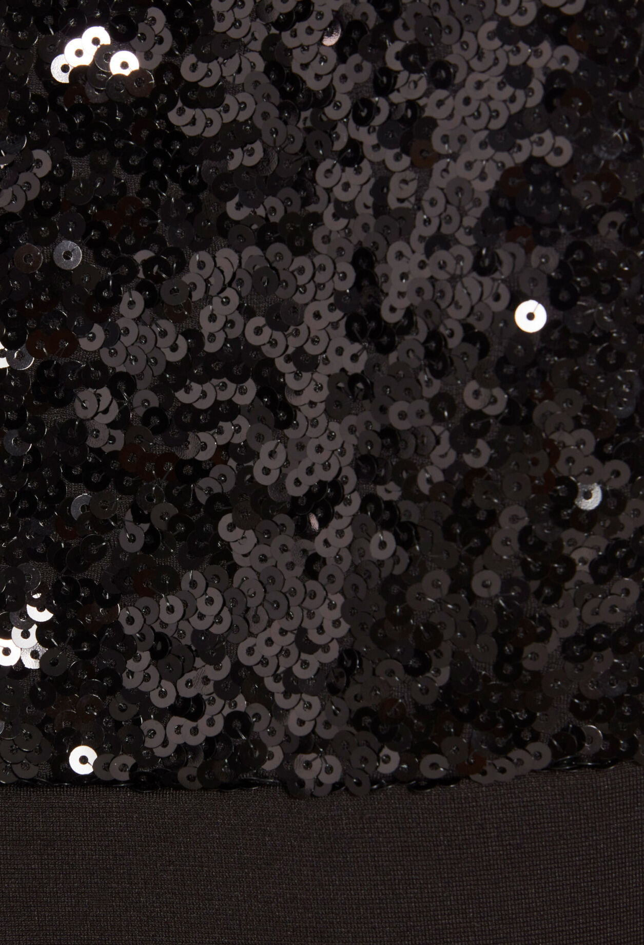 Black asymmetric bodysuit with sequins