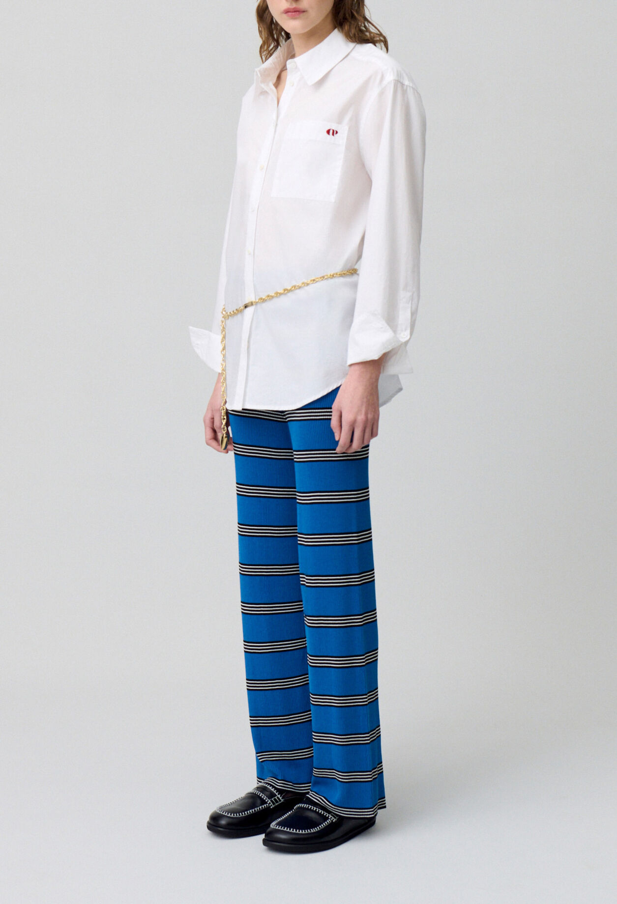 Slim-Fit Fine Knit Trousers