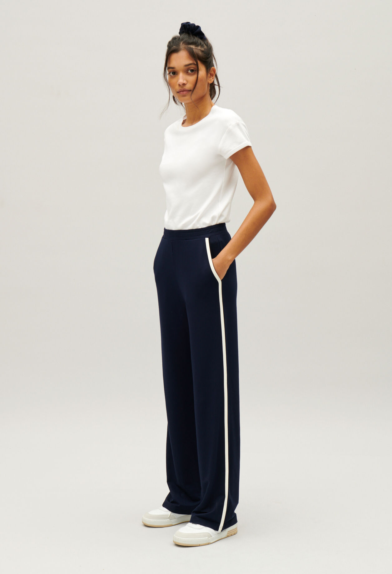 Navy sports trousers