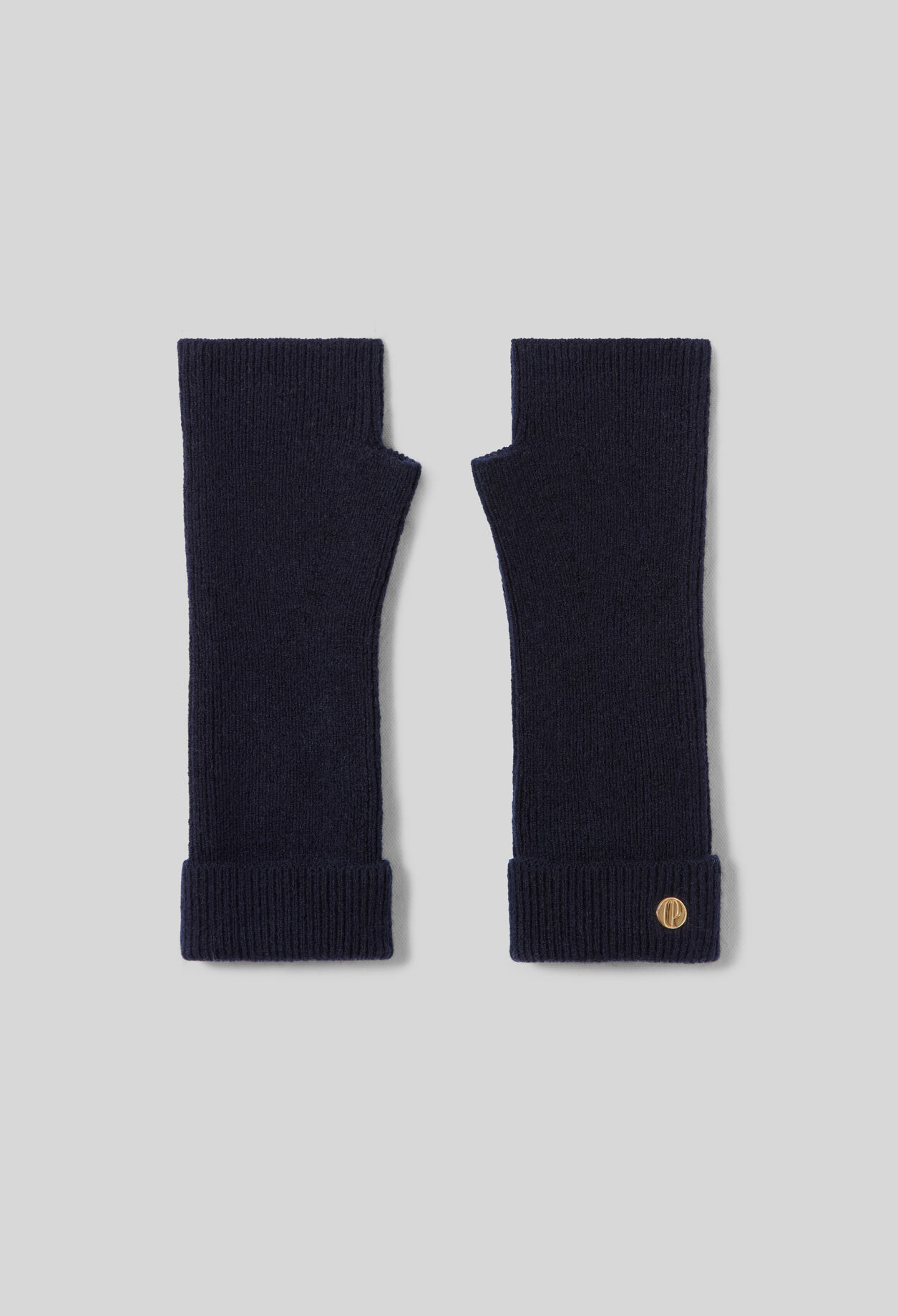 Wool mitts with gold CP rivet