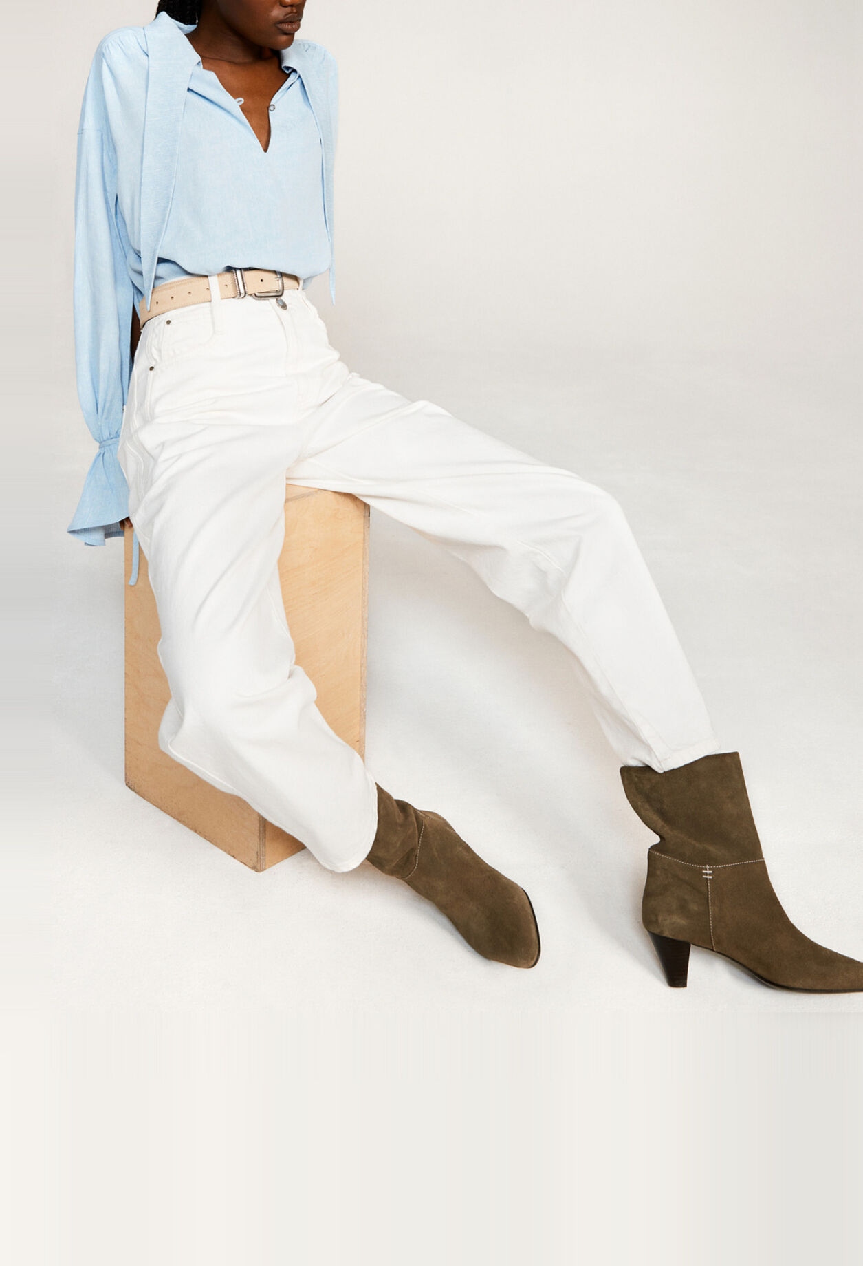 White cotton jeans White cotton jeans