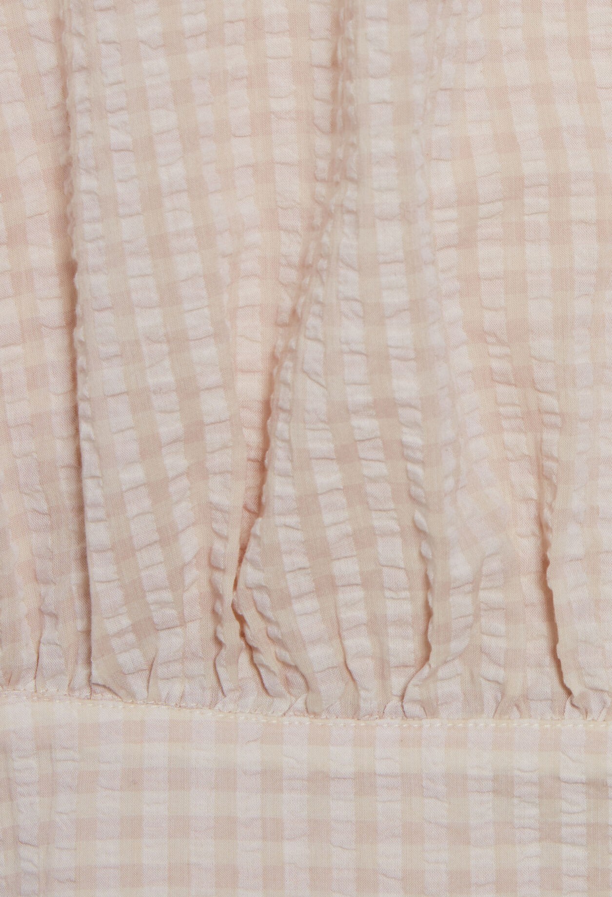 Gathered openwork top