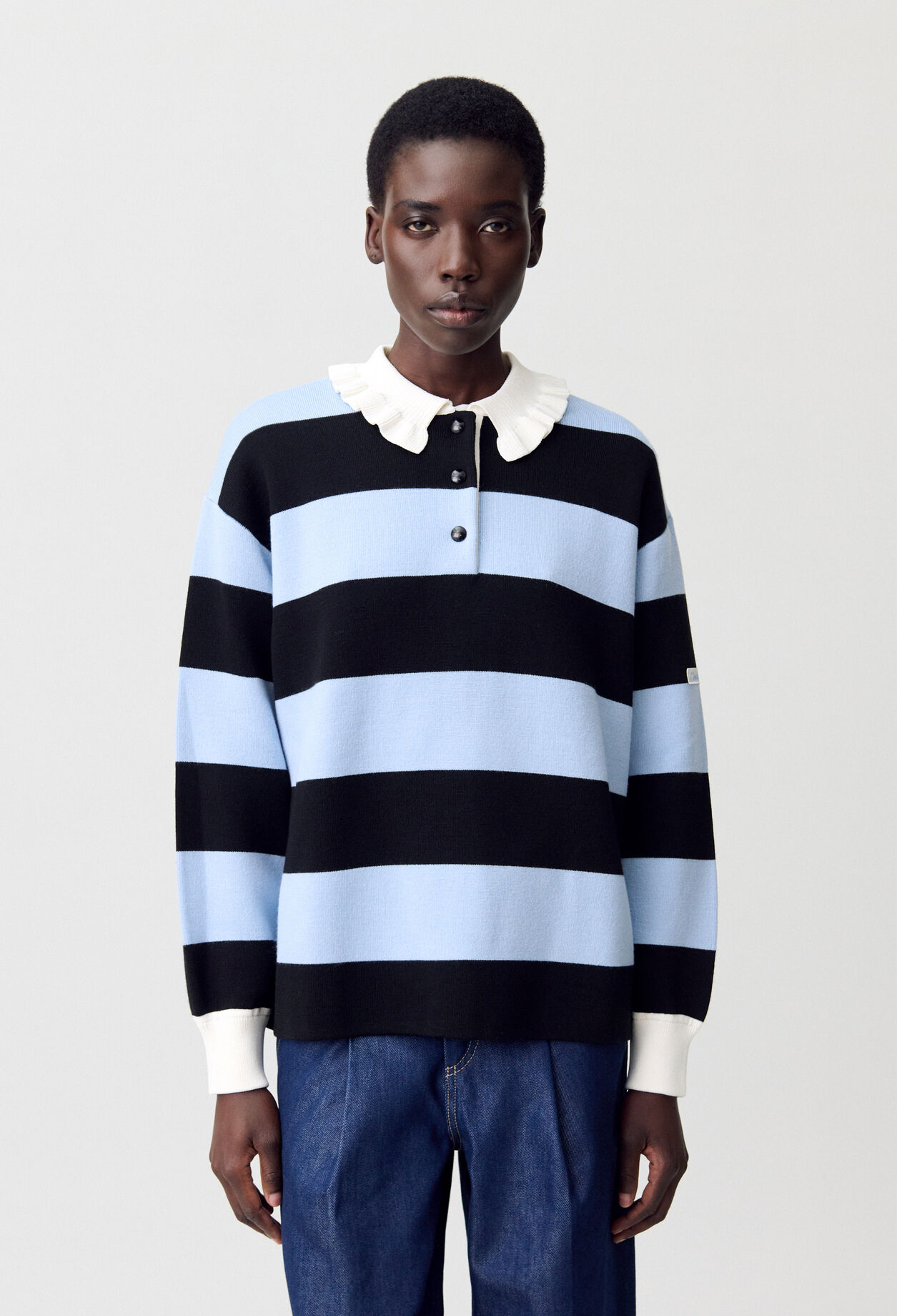Striped Polo Jumper Striped Polo Jumper