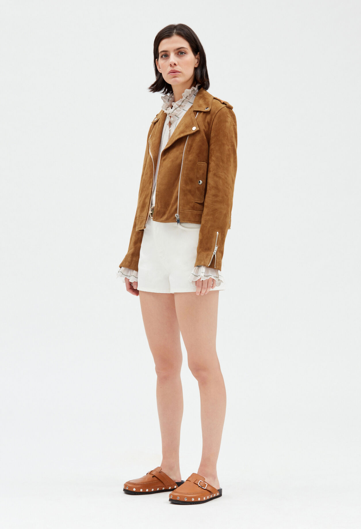 Camel suede jacket