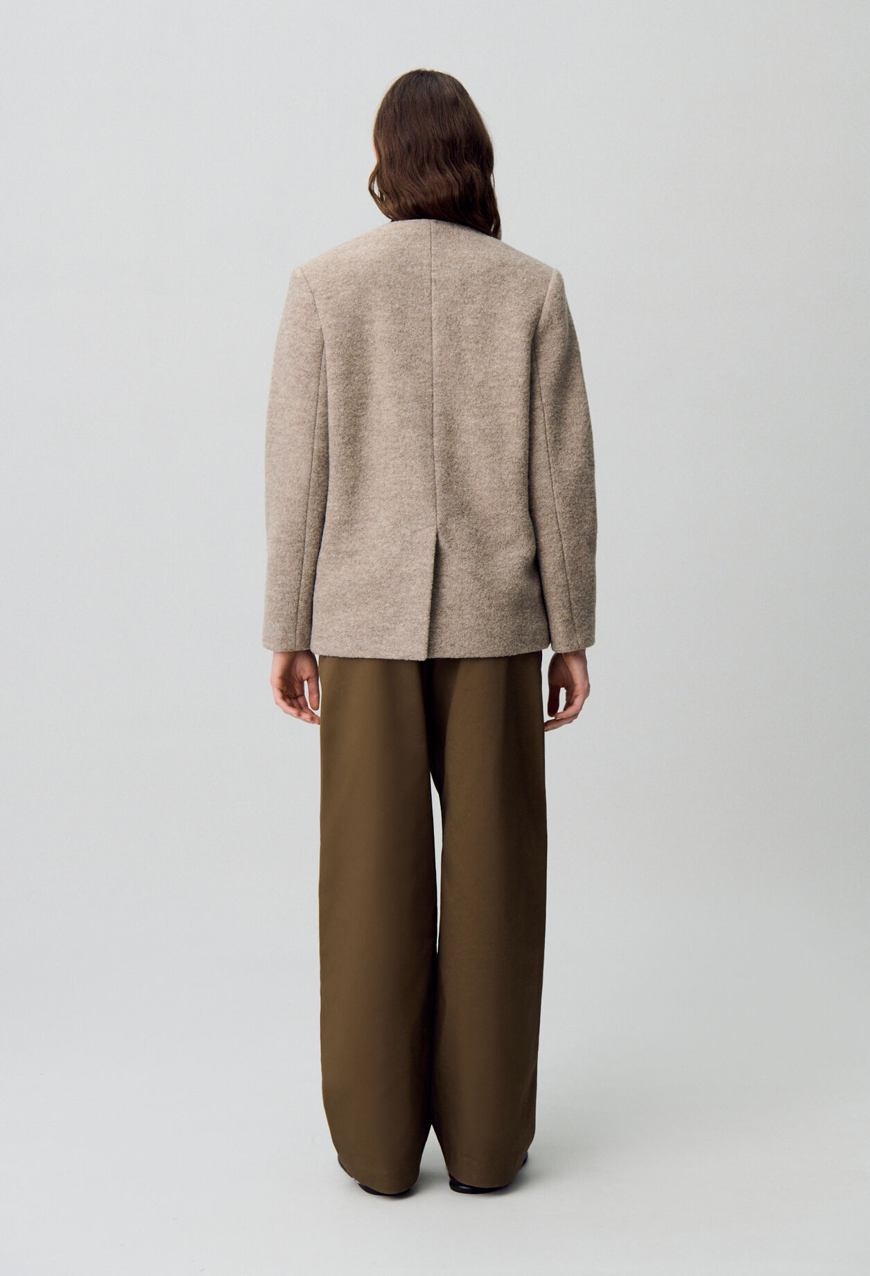 Buttoned Wool Jacket