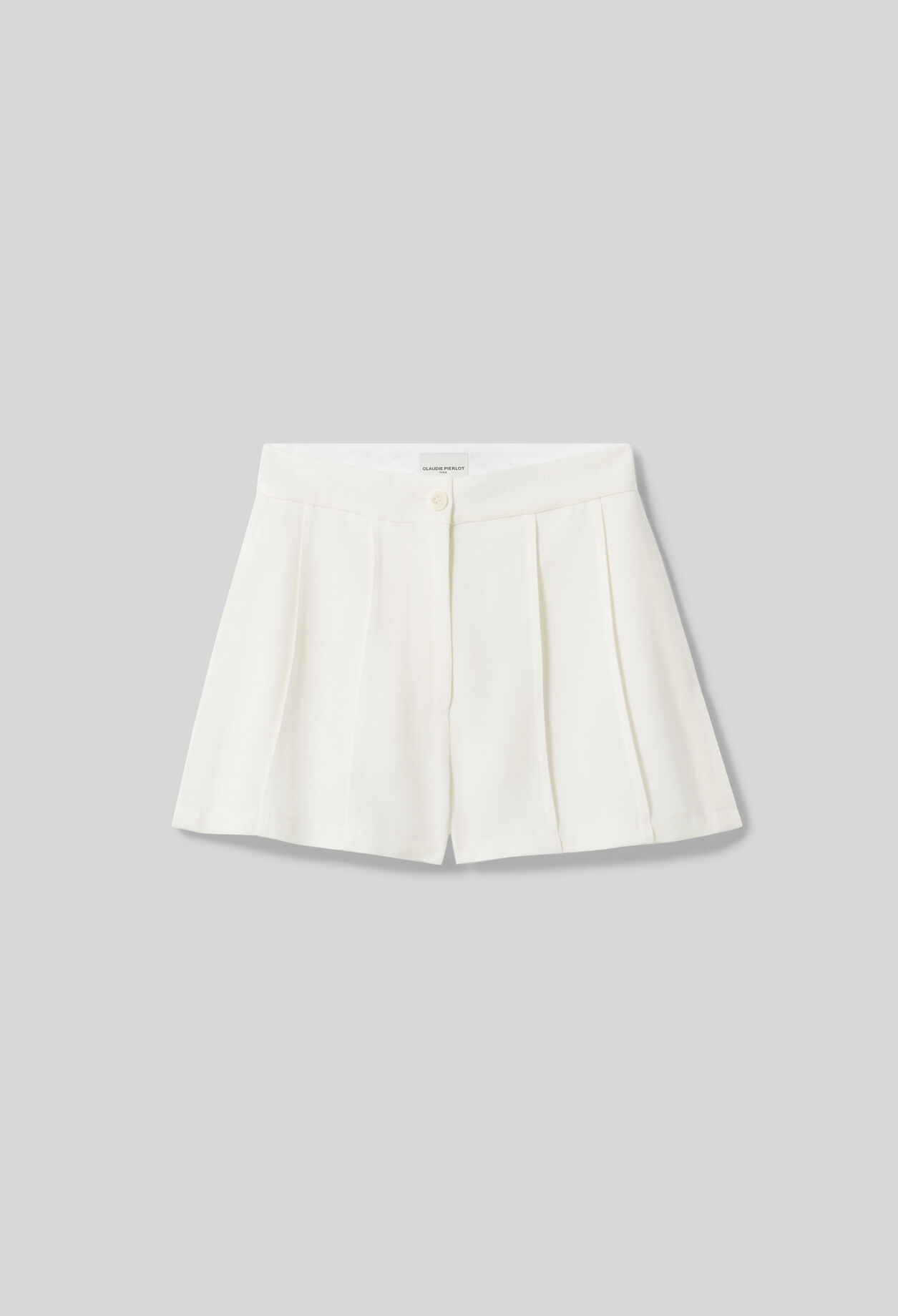 Topstitched seam shorts