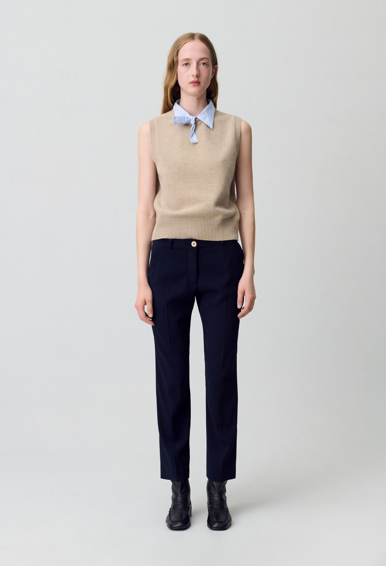 Plain tailored trousers