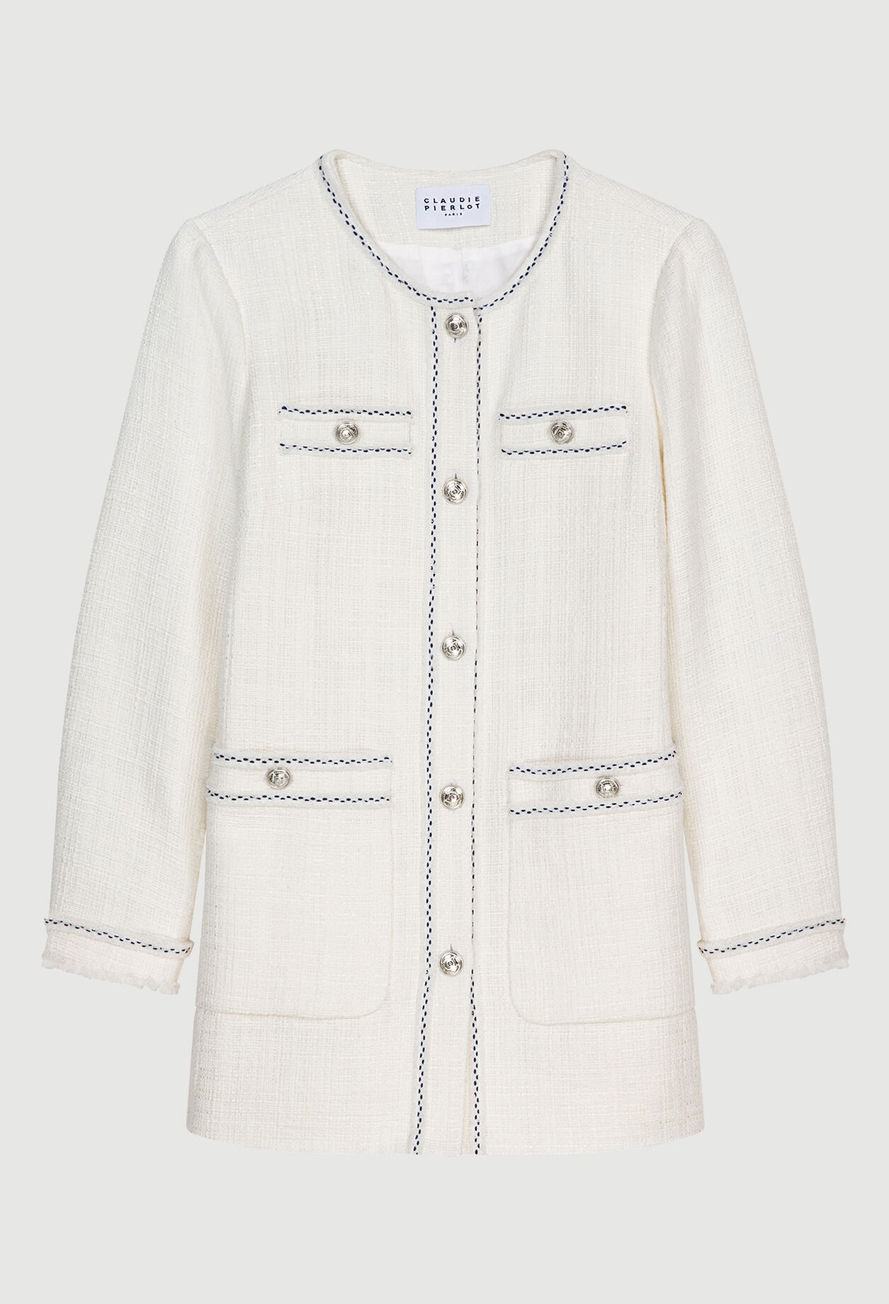 Tweed-style longline jacket Tweed-style longline jacket