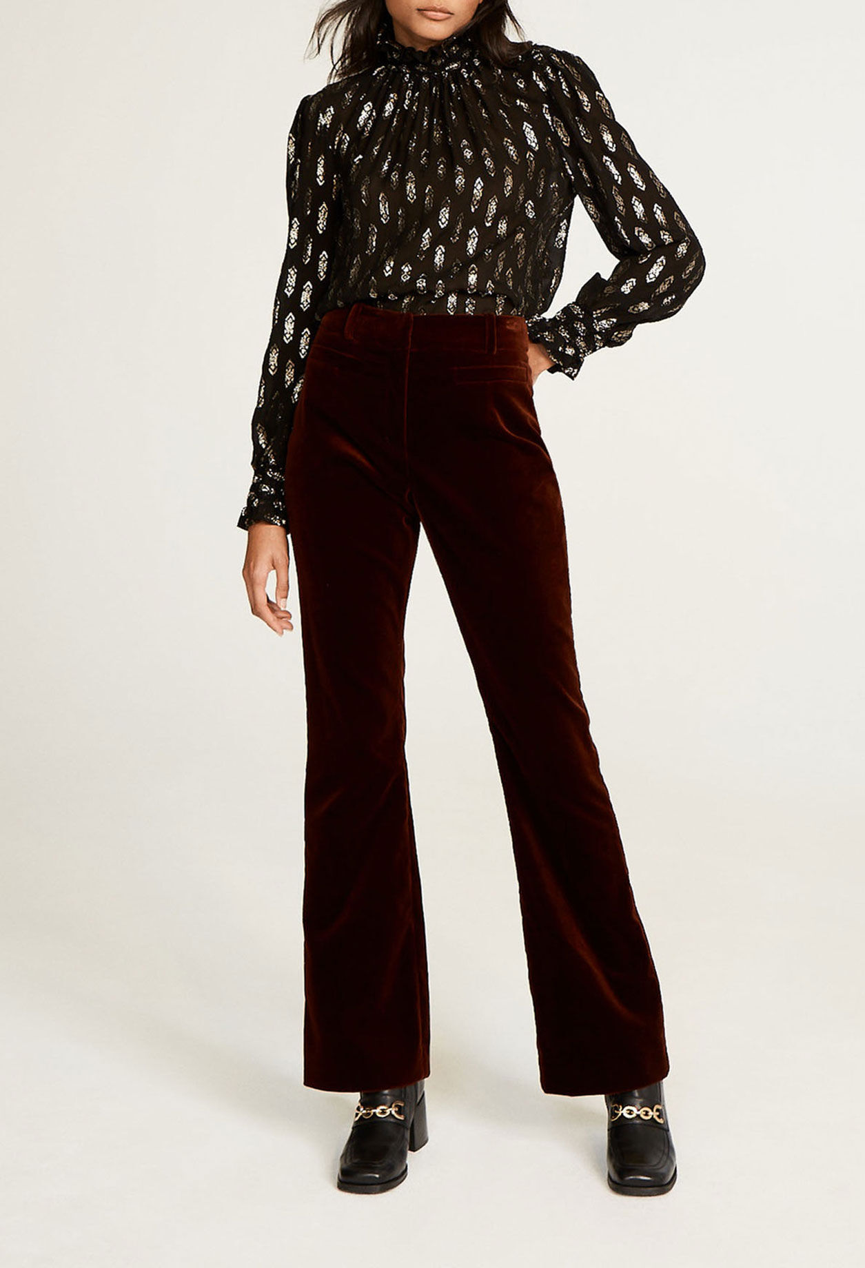 Black embroidered top Black embroidered top