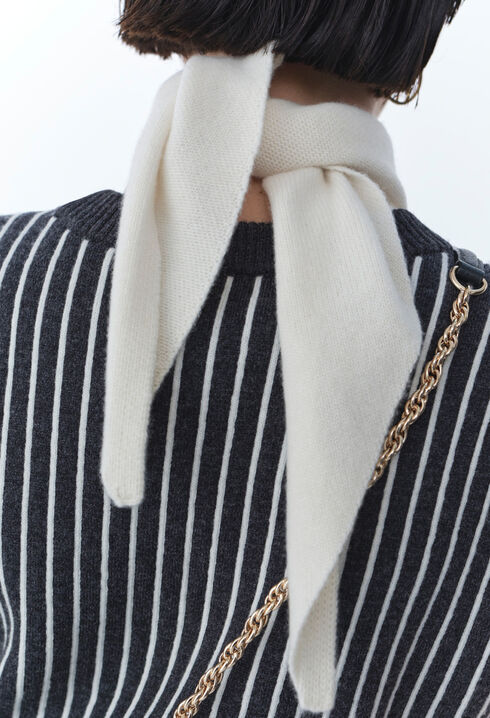 Sleeveless Striped Knit Top