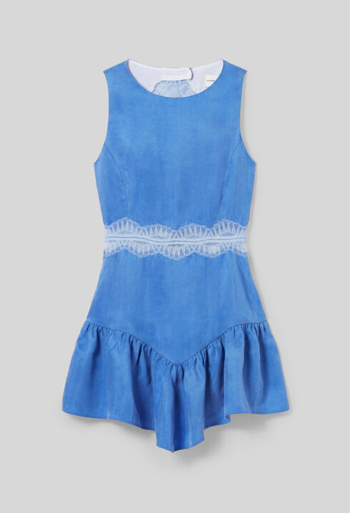 Flowy lace mini dress