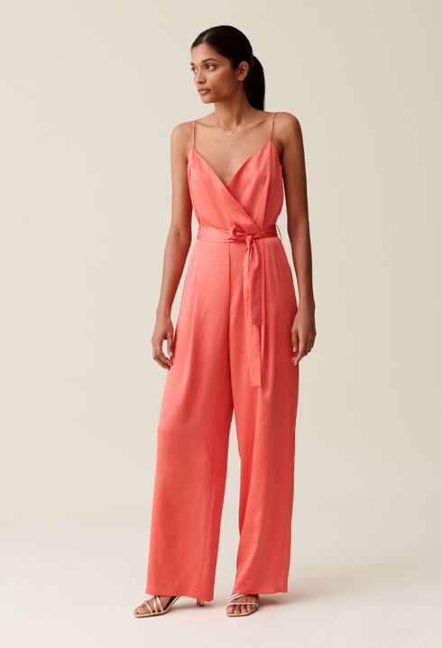 Belted Mandarin Jumpsuit