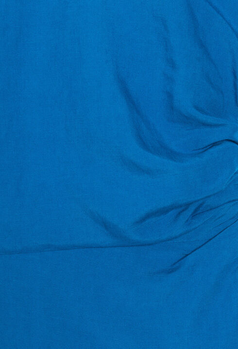 Blue asymmetric midi dress