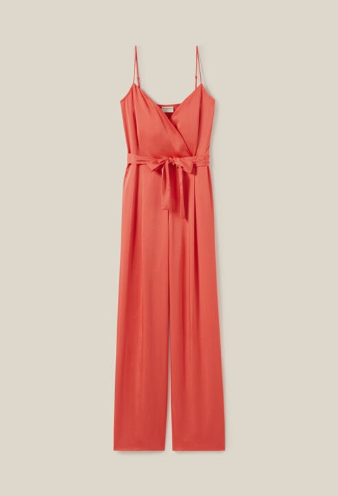 Belted Mandarin Jumpsuit