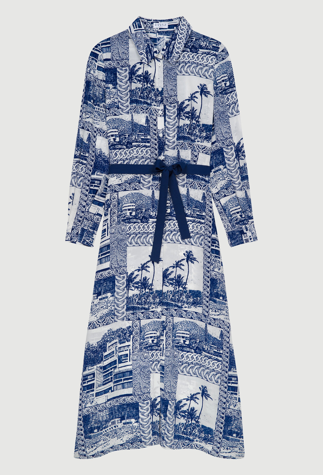 Toile de Jouy maxi dress