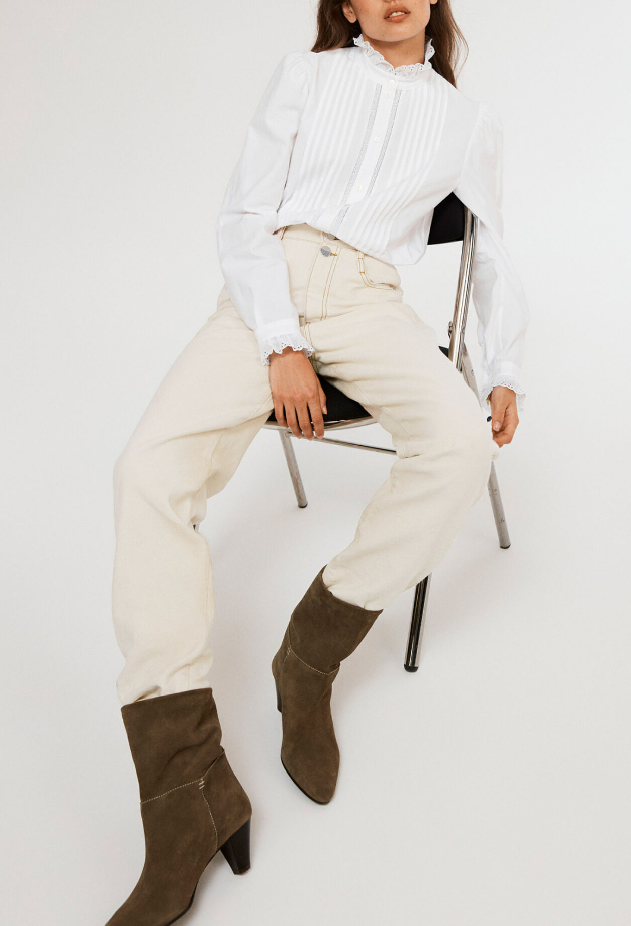 White cotton blouse White cotton blouse