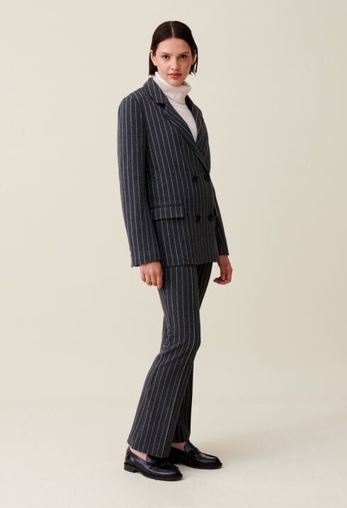 Striped Oversized Blazer