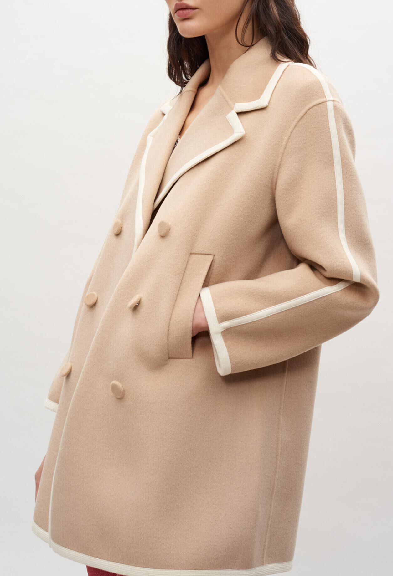 Cross-fastening sailor jacket Cross-fastening sailor jacket