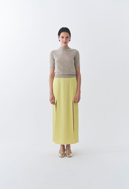 Flowy Pleated Maxi Skirt