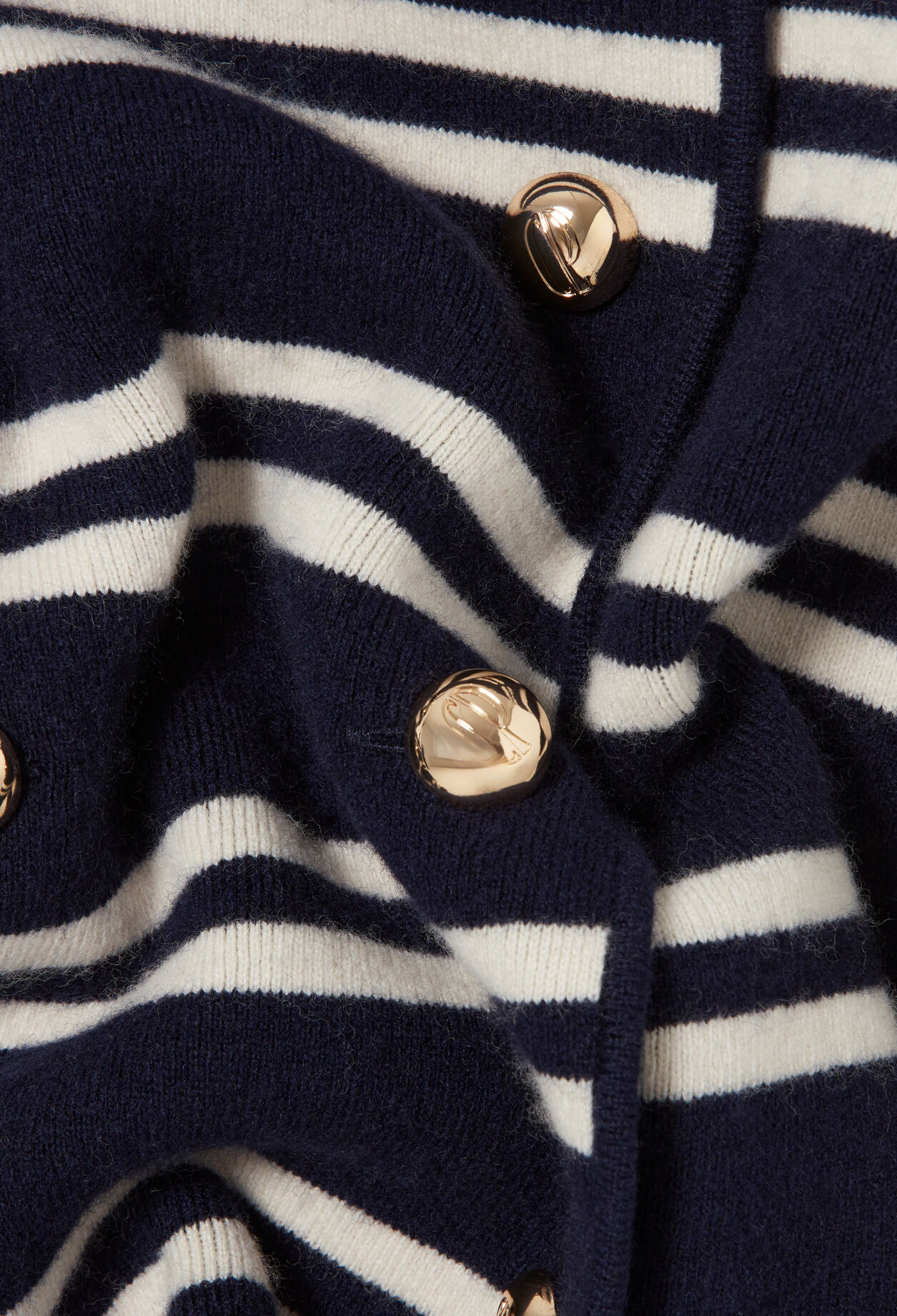 Sleeveless Striped Cardigan