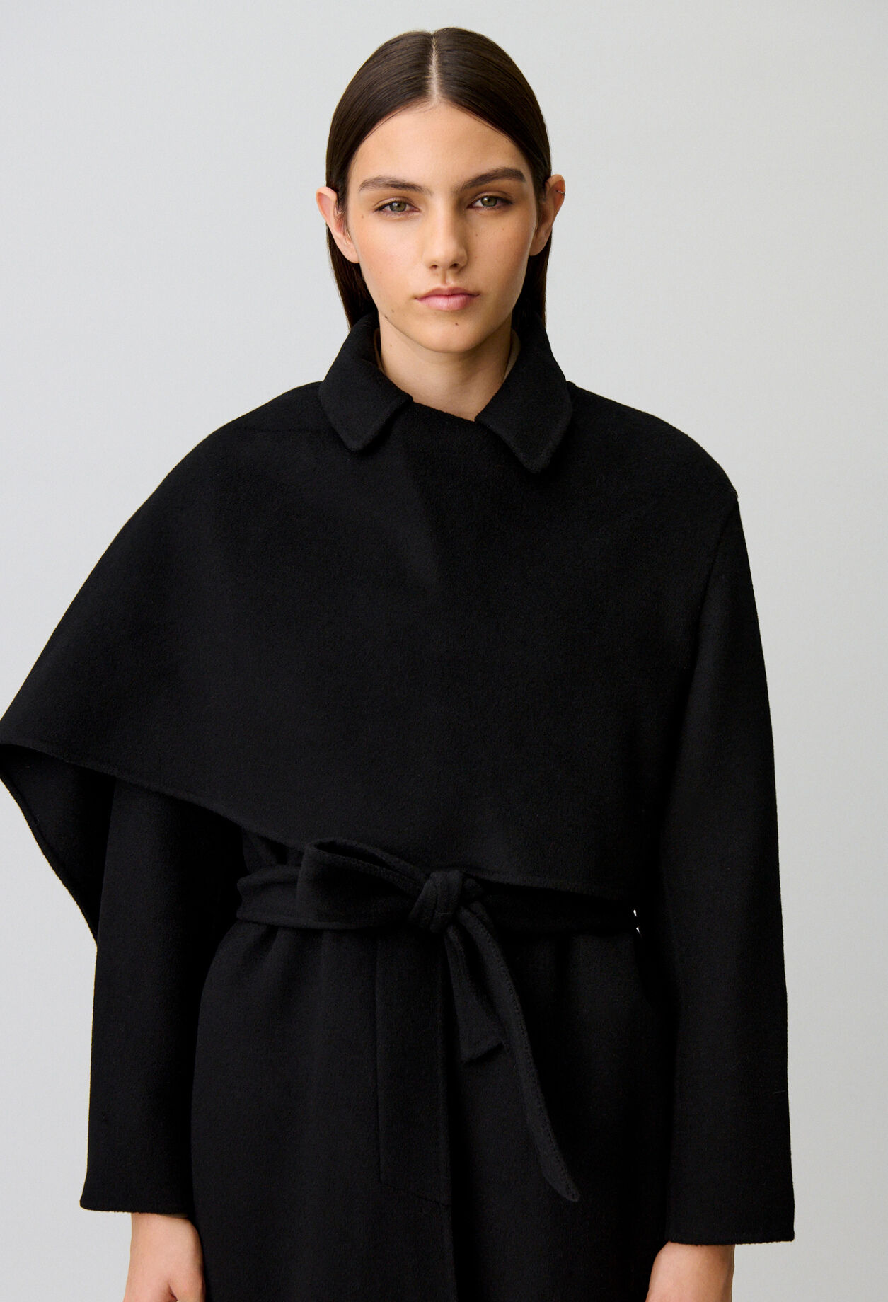 Long draped coat