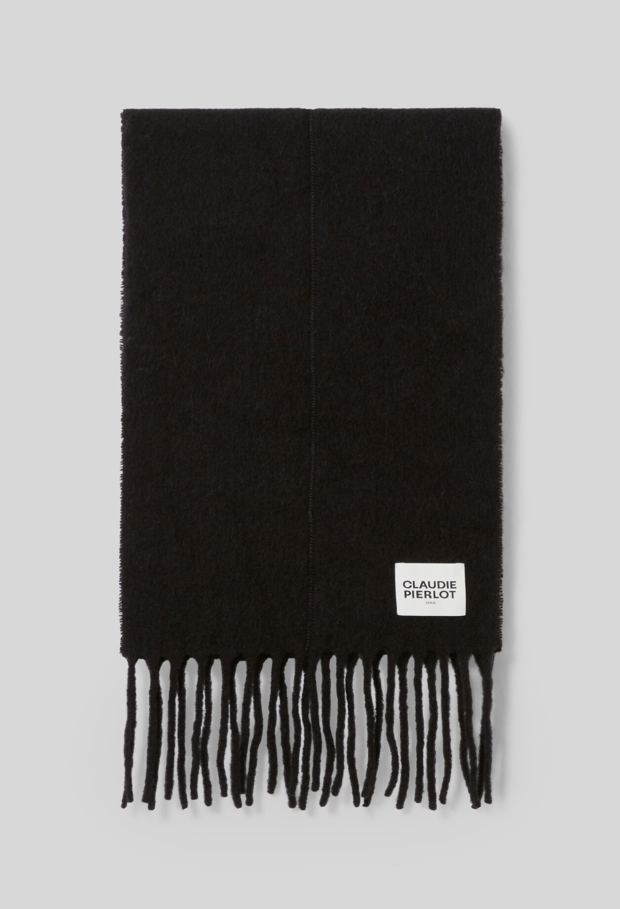 Bicolour scarf with fringes Bicolour scarf with fringes