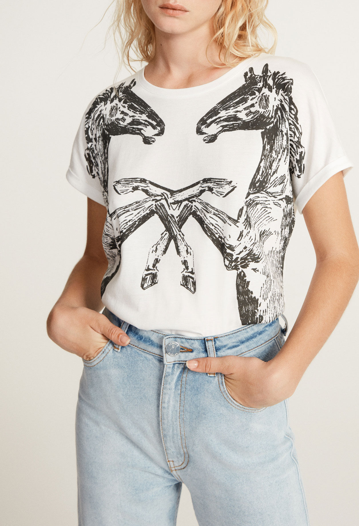 White printed T-shirt White printed T-shirt