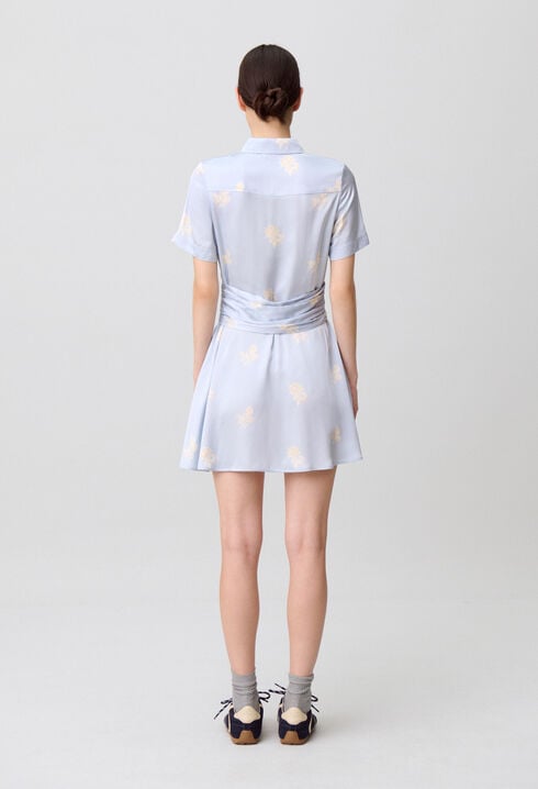 Floral satin dress