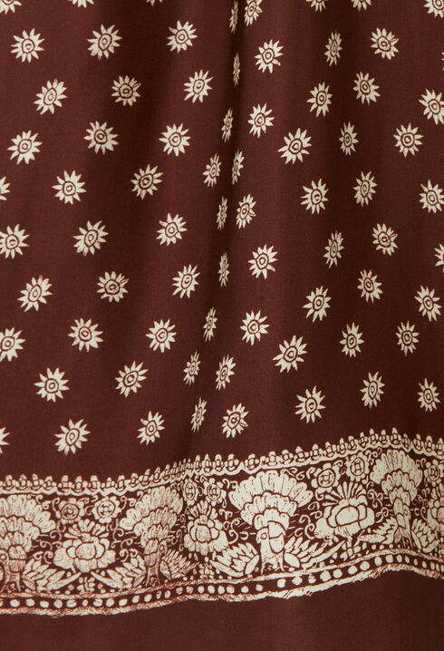 Printed flowy trousers
