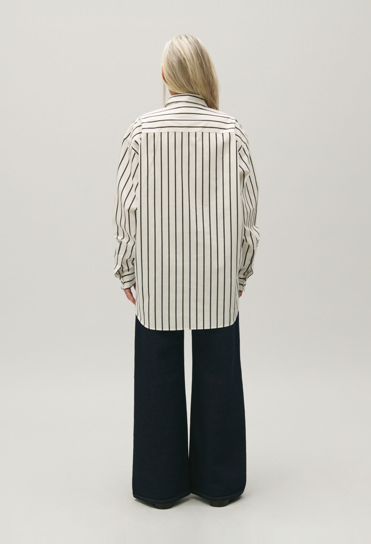 Oversized stripy shirt