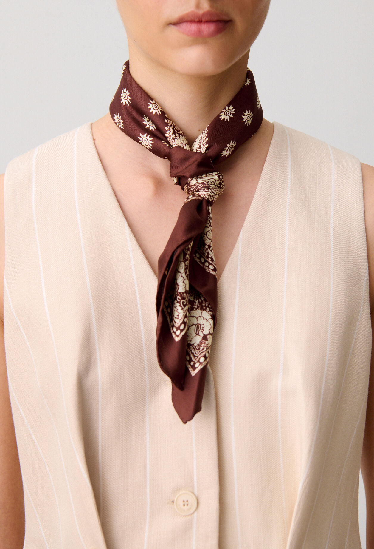 Printed Square Scarf