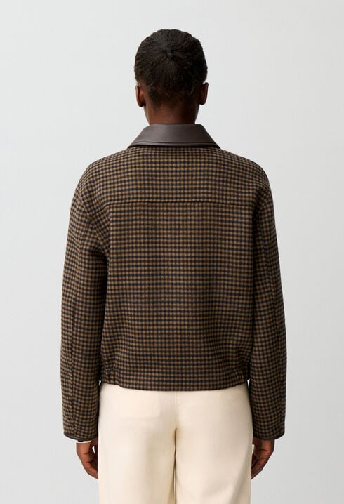 Short wool blend coat
