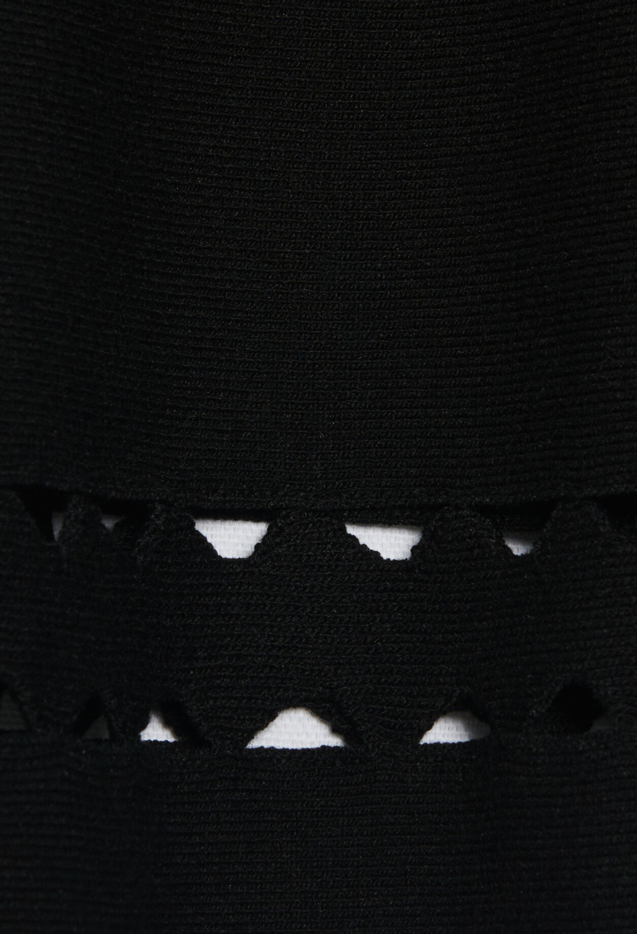 Black knitted skirt
