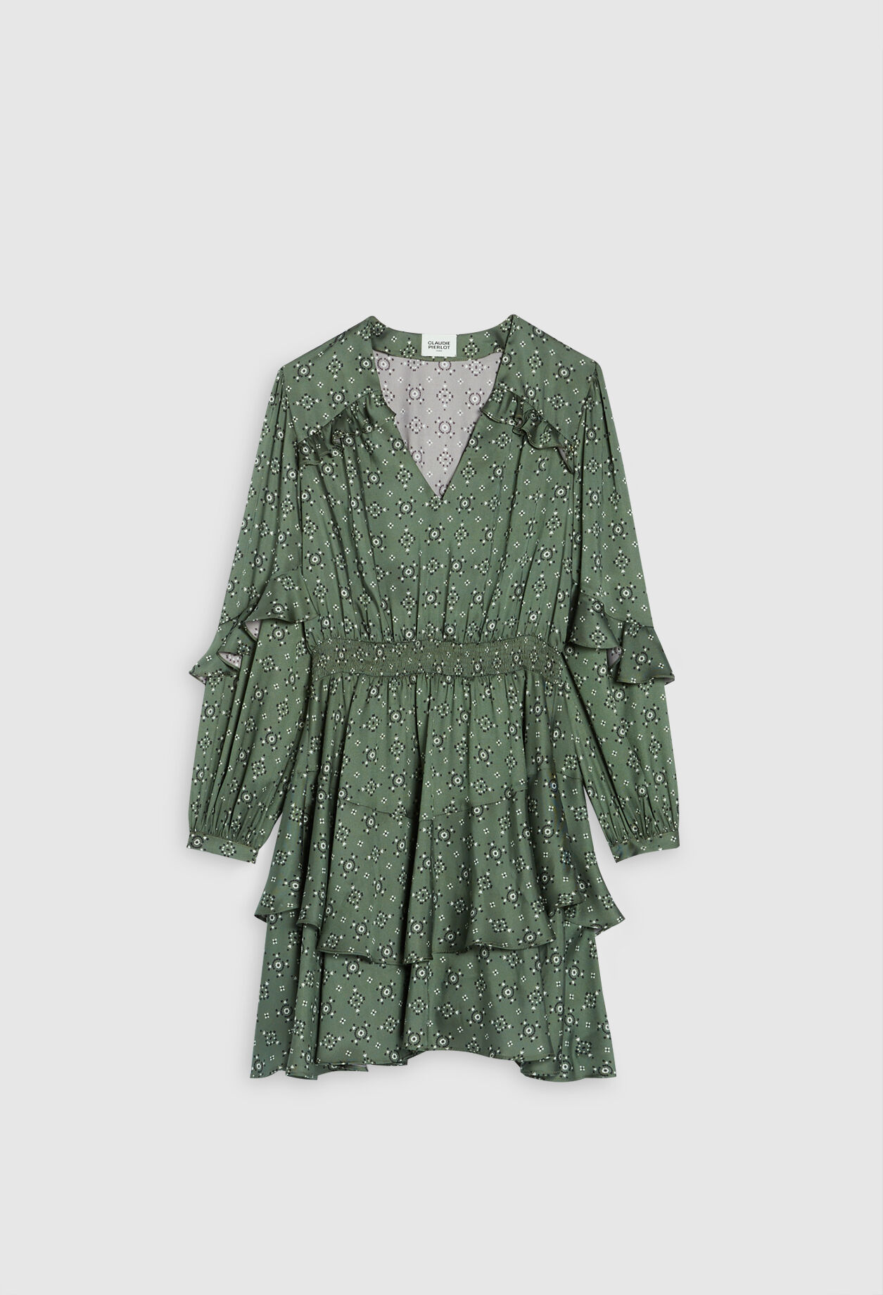 Mini dress with cinched waist