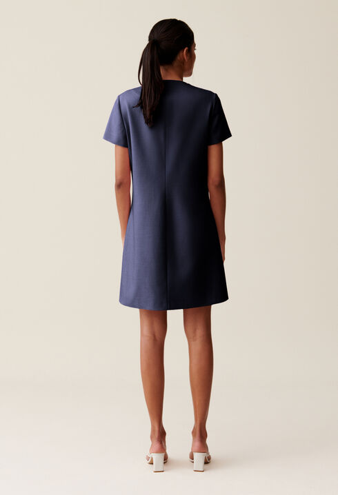 Short button-down dress