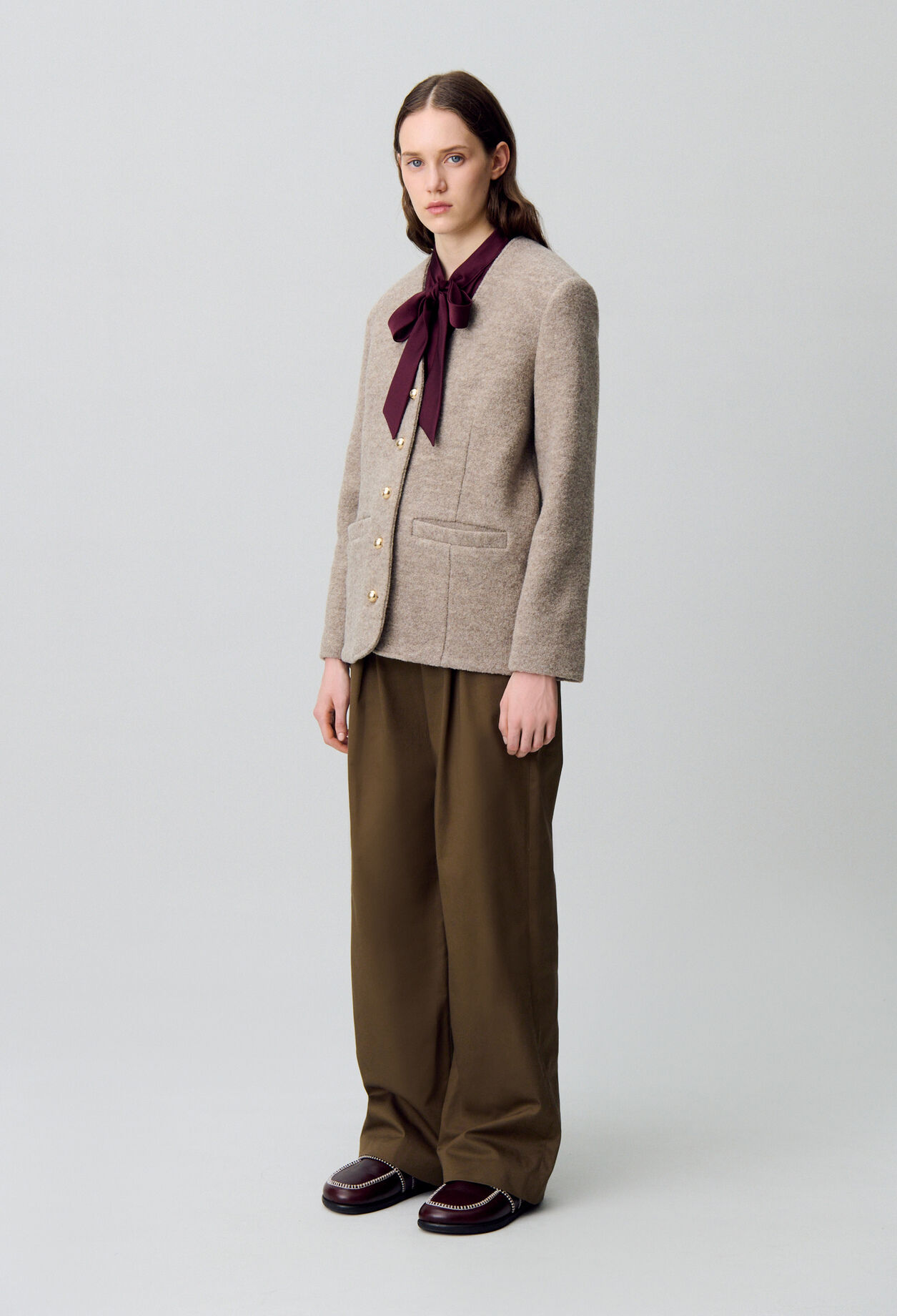 Buttoned Wool Jacket